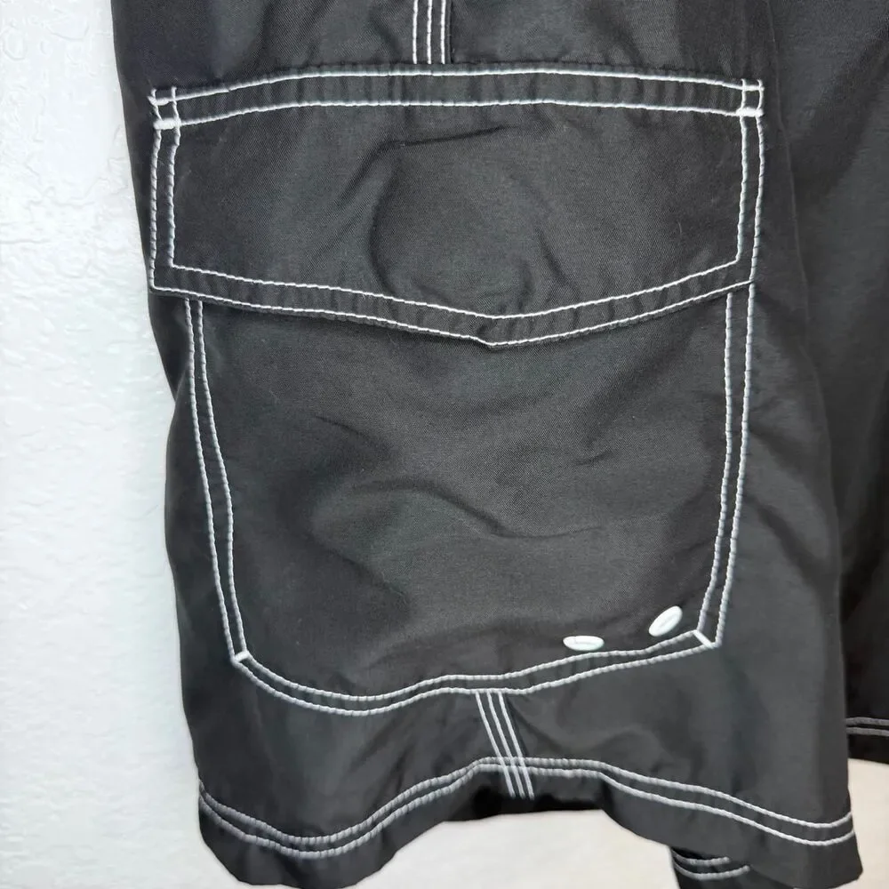 Joe-boxer Men's Black and Grey Swim-briefs-shorts